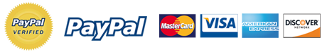 We accept cash, checks, Visa, MasterCard, Discover and American Express.